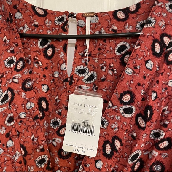 Free People Red Floral Jumpsuit - Picture 10 of 13